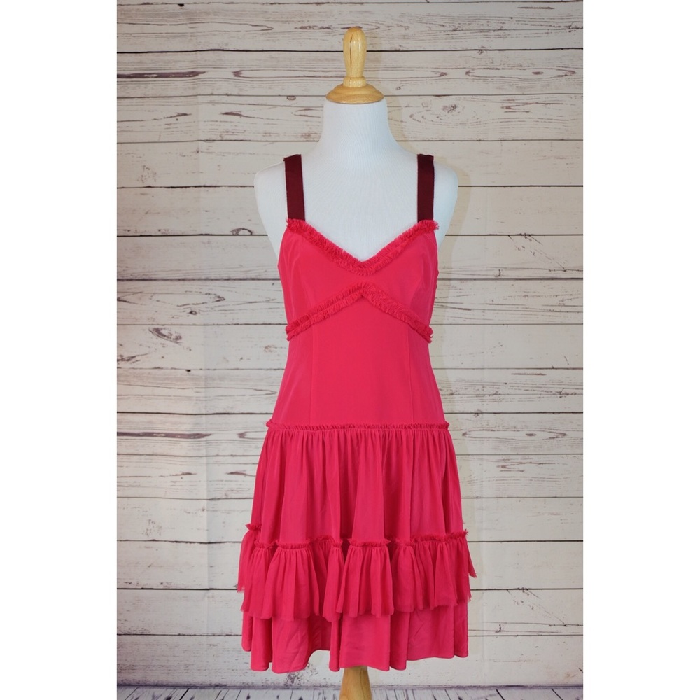 Cinq A Sept Women's Red Livia Silk Cocktail Dress